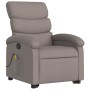 Reclining massage chair with lift in gray taupe fabric by , Armchairs - Ref: Foro24-3203998, Price: 294,82 €, Discount: %