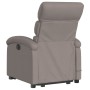 Reclining massage chair with lift in gray taupe fabric by , Armchairs - Ref: Foro24-3203998, Price: 294,82 €, Discount: %