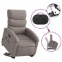 Reclining massage chair with lift in gray taupe fabric by , Armchairs - Ref: Foro24-3203998, Price: 294,82 €, Discount: %