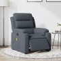 Dark gray velvet electric massage recliner. by , Armchairs - Ref: Foro24-3205082, Price: 278,74 €, Discount: %