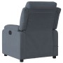 Dark gray velvet electric massage recliner. by , Armchairs - Ref: Foro24-3205082, Price: 278,74 €, Discount: %