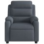 Dark gray velvet electric massage recliner. by , Armchairs - Ref: Foro24-3205082, Price: 278,74 €, Discount: %