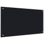 Protección salpicaduras cocina vidrio templado negro 90x50 cm de vidaXL, Herramientas y utensilios de cocina - Ref: Foro24-24...