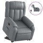 Sillón reclinable elevable eléctrico de cuero sintético gris de , Sillones - Ref: Foro24-3205281, Precio: 352,99 €, Descuento: %