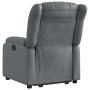 Sillón reclinable elevable eléctrico de cuero sintético gris de , Sillones - Ref: Foro24-3205281, Precio: 352,99 €, Descuento: %