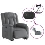 Sillón reclinable elevable eléctrico de cuero sintético gris de , Sillones - Ref: Foro24-3205281, Precio: 352,99 €, Descuento: %