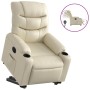 Cream synthetic leather electric reclining lift chair by , Armchairs - Ref: Foro24-3206614, Price: 315,56 €, Discount: %