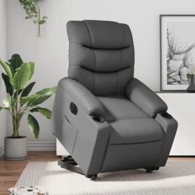 Gray synthetic leather electric reclining lift chair by , Armchairs - Ref: Foro24-3206616, Price: 317,49 €, Discount: %