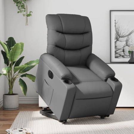 Gray synthetic leather electric reclining lift chair by , Armchairs - Ref: Foro24-3206616, Price: 313,99 €, Discount: %