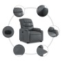 Sillón reclinable elevable eléctrico de cuero sintético gris de , Sillones - Ref: Foro24-3206616, Precio: 332,00 €, Descuento: %