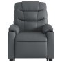 Sillón reclinable elevable eléctrico de cuero sintético gris de , Sillones - Ref: Foro24-3206616, Precio: 332,00 €, Descuento: %