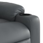 Sillón reclinable elevable eléctrico de cuero sintético gris de , Sillones - Ref: Foro24-3206616, Precio: 332,00 €, Descuento: %