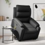 Black artificial leather foot massage recliner. by , Armchairs - Ref: Foro24-3205049, Price: 305,71 €, Discount: %