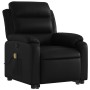 Black artificial leather foot massage recliner. by , Armchairs - Ref: Foro24-3205049, Price: 305,71 €, Discount: %