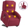 Sillón reclinable de masaje elevable terciopelo rojo tinto de , Sillones - Ref: Foro24-3204316, Precio: 288,57 €, Descuento: %