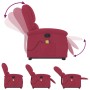 Sillón reclinable de masaje elevable terciopelo rojo tinto de , Sillones - Ref: Foro24-3204316, Precio: 288,57 €, Descuento: %