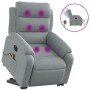 Light gray fabric electric reclining and lifting massage chair by , Armchairs - Ref: Foro24-3205016, Price: 333,96 €, Discoun...