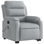 Light gray fabric electric reclining and lifting massage chair by , Armchairs - Ref: Foro24-3205016, Price: 333,96 €, Discoun...