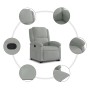 Light gray velvet reclining and lift chair by , Armchairs - Ref: Foro24-3204300, Price: 286,75 €, Discount: %