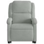 Light gray velvet reclining and lift chair by , Armchairs - Ref: Foro24-3204300, Price: 286,75 €, Discount: %