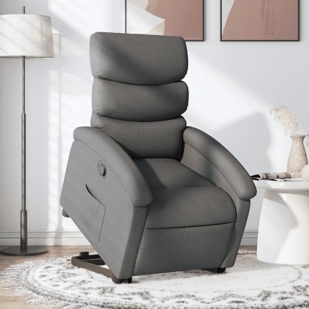 Sillón reclinable elevable de tela gris oscuro de , Sillones - Ref: Foro24-3203979, Precio: 271,84 €, Descuento: %