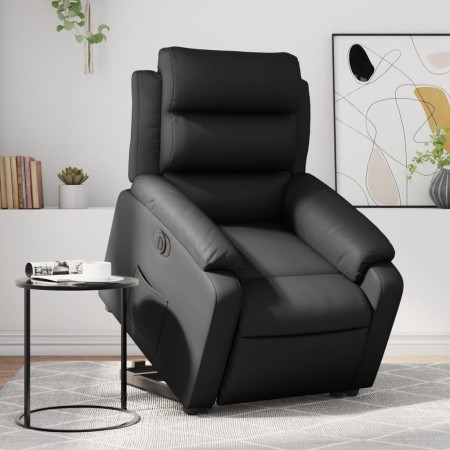 Electric black synthetic leather reclining and lifting armchair by , Armchairs - Ref: Foro24-3205056, Price: 323,86 €, Discou...