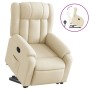 Sillón reclinable elevable de tela color crema de , Sillones - Ref: Foro24-3205325, Precio: 270,33 €, Descuento: %