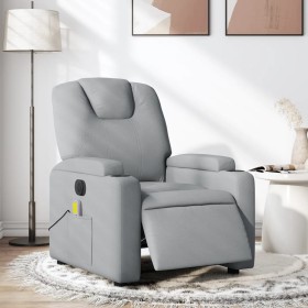 Light gray electric massage recliner chair by , Armchairs - Ref: Foro24-3204356, Price: 286,99 €, Discount: %