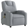 Sillón reclinable de masaje eléctrico tela gris claro de , Sillones - Ref: Foro24-3204356, Precio: 281,72 €, Descuento: %