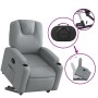 Sillón reclinable elevable de tela gris claro de , Sillones - Ref: Foro24-3204368, Precio: 276,62 €, Descuento: %