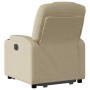 Cream Fabric Liftable Recliner by , Armchairs - Ref: Foro24-3204377, Price: 276,73 €, Discount: %