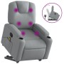 Light gray fabric reclining massage chair by , Armchairs - Ref: Foro24-3204380, Price: 300,14 €, Discount: %