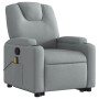 Light gray fabric reclining massage chair by , Armchairs - Ref: Foro24-3204380, Price: 300,14 €, Discount: %