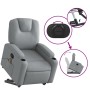 Light gray fabric reclining massage chair by , Armchairs - Ref: Foro24-3204380, Price: 300,14 €, Discount: %