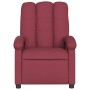 Sillón reclinable eléctrico tela rojo tinto de , Sillones - Ref: Foro24-3204071, Precio: 256,22 €, Descuento: %