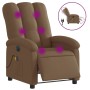 Electric massage recliner chair in brown fabric by , Armchairs - Ref: Foro24-3204084, Price: 255,49 €, Discount: %