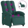 Sillón reclinable de masaje eléctrico tela verde oscuro de , Sillones - Ref: Foro24-3204086, Precio: 271,46 €, Descuento: %