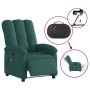 Sillón reclinable de masaje eléctrico tela verde oscuro de , Sillones - Ref: Foro24-3204086, Precio: 271,46 €, Descuento: %