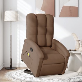 Silla de masaje reclinable de pie de tela marrón de , Sillones - Ref: Foro24-3204108, Precio: 278,99 €, Descuento: %