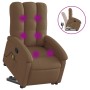 Reclining massage chair with brown fabric footrest by , Armchairs - Ref: Foro24-3204108, Price: 278,99 €, Discount: %