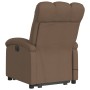 Reclining massage chair with brown fabric footrest by , Armchairs - Ref: Foro24-3204108, Price: 278,99 €, Discount: %