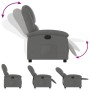 Sillón reclinable eléctrico de tela gris oscuro de , Sillones - Ref: Foro24-3204141, Precio: 253,08 €, Descuento: %