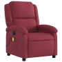 Electric reclining massage armchair in burgundy fabric by , Armchairs - Ref: Foro24-3204155, Price: 270,41 €, Discount: %