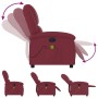 Electric reclining massage armchair in burgundy fabric by , Armchairs - Ref: Foro24-3204155, Price: 270,41 €, Discount: %