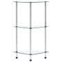 3-tier transparent tempered glass shelf 30x30x67 cm by vidaXL, Bookcases and shelves - Ref: Foro24-249514, Price: 35,97 €, Di...