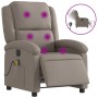 Electric massage recliner taupe gray fabric by , Armchairs - Ref: Foro24-3204160, Price: 271,56 €, Discount: %