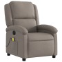 Electric massage recliner taupe gray fabric by , Armchairs - Ref: Foro24-3204160, Price: 271,56 €, Discount: %