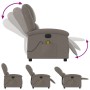 Sillón reclinable de masaje eléctrico tela gris taupe de , Sillones - Ref: Foro24-3204160, Precio: 278,68 €, Descuento: %