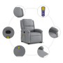 Sillón de masaje reclinable de pie de tela gris claro de , Sillones - Ref: Foro24-3204176, Precio: 295,53 €, Descuento: %