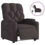 Sillón reclinable eléctrico tela marrón oscuro de , Sillones - Ref: Foro24-3204691, Precio: 251,62 €, Descuento: %